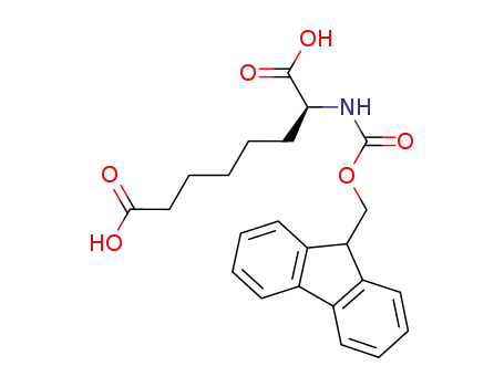 Molecular Structure of 218457-78-4 (FMOC-D-2-AMINOSUBERIC ACID)