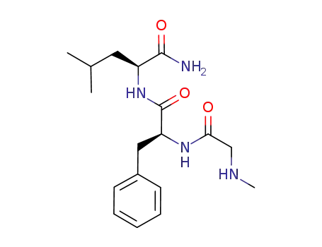 Molecular Structure of 1195983-87-9 (H-MeGly-Phe-Leu-NH<sub>2</sub>)