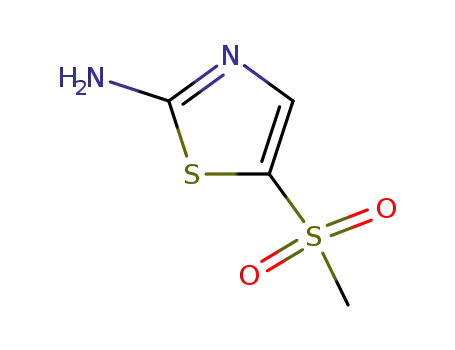 Molecular Structure of 20812-13-9 (2-AMINO-5-METHYLSULFONYLTHIAZOLE)