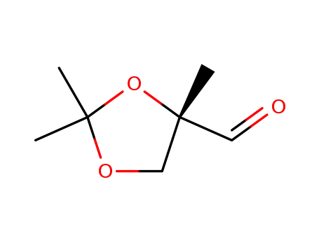 Molecular Structure of 79243-92-8 (1,3-Dioxolane-4-carboxaldehyde, 2,2,4-trimethyl-, (4S)- (9CI))