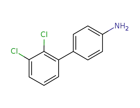 Molecular Structure of 1148126-14-0 (2',3'-dichlorobiphenyl-4-amine)