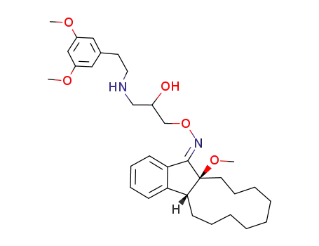 (4bR,13aS)-13a-Methoxy-5,6,7,8,9,10,11,12,13,13a-decahydro-4bH-cycloundeca[a]inden-14-one O-{3-[2-(3,5-dimethoxy-phenyl)-ethylamino]-2-hydroxy-propyl}-oxime