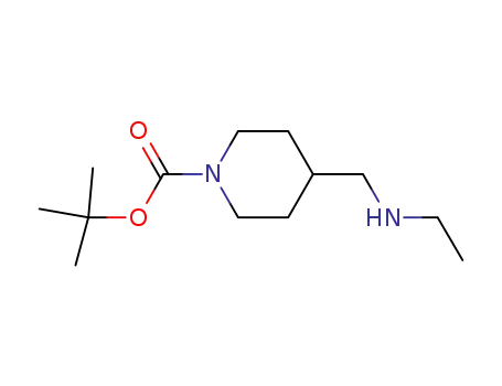 Molecular Structure of 614745-80-1 (tert-butyl 4-((ethylamino)methyl)piperidine-1-carboxylate)