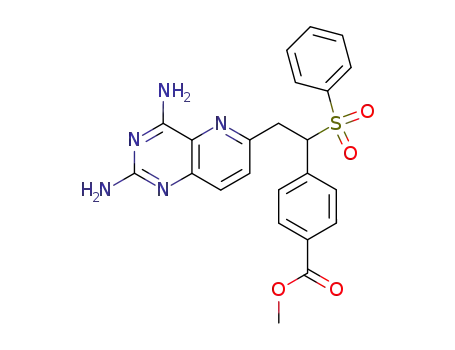 Benzoic acid,
4-[2-(2,4-diaminopyrido[3,2-d]pyrimidin-6-yl)-1-(phenylsulfonyl)ethyl]-,
methyl ester