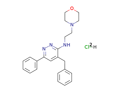 118269-81-1,4-benzyl-N-(2-morpholin-4-ylethyl)-6-phenylpyridazin-3-amine dihydrochloride,4-Morpholineethanamine,N-[6-phenyl-4-(phenylmethyl)-3-pyridazinyl]-, dihydrochloride (9CI)