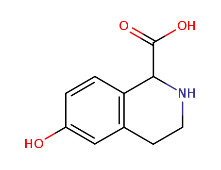 Molecular Structure of 91523-50-1 (6-Hydroxy-1,2,3,4-tetrahydroisoquinoline-1-carboxylic acid)