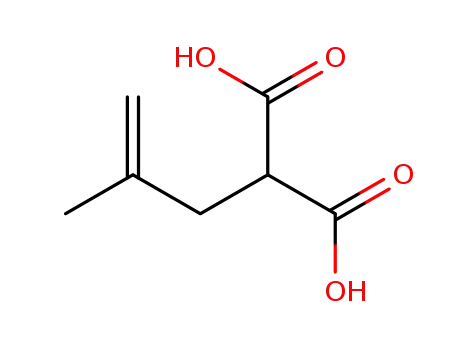 Molecular Structure of 1575-68-4 (Propanedioic acid, (2-methyl-2-propenyl)-)