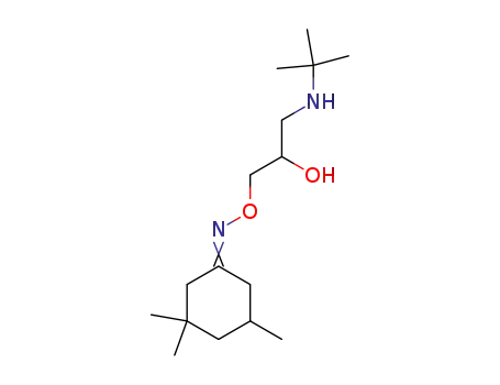 Molecular Structure of 88135-00-6 (O-(2-hydroxy-3-(tert-butylamino)propyl)-3,3,5-trimethylcyclohexanone oxime)