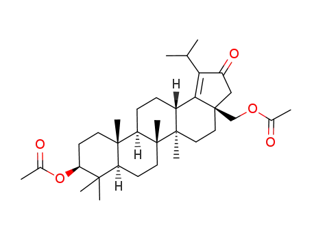 Molecular Structure of 139255-65-5 (21-Oxolup-18-ene-3-beta,28-diyldiacetate)