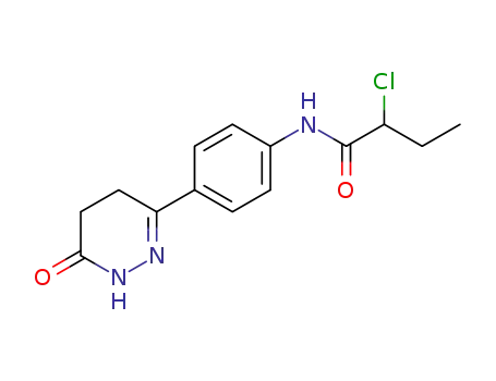 Butanamide,
2-chloro-N-[4-(1,4,5,6-tetrahydro-6-oxo-3-pyridazinyl)phenyl]-