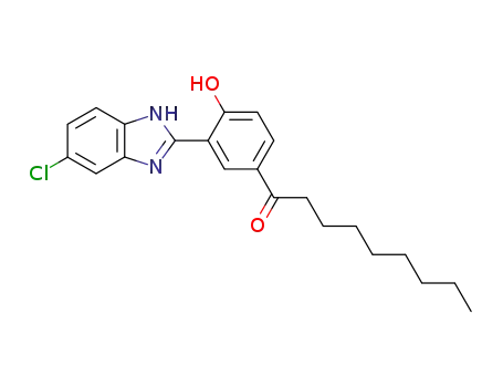 1-Nonanone, 1-[3-(5-chloro-1H-benzimidazol-2-yl)-4-hydroxyphenyl]-
