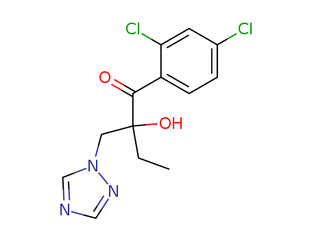 93363-54-3,1-Butanone, 1-(2,4-dichlorophenyl)-2-hydroxy-2-(1H-1,2,4-triazol-1-ylmethyl)-,1-(2,4-dichlorophenyl)-2-hydroxy-2-(1,2,4-triazol-1-ylmethyl)butan-1-one;