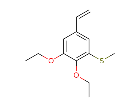 Benzene, 5-ethenyl-1,2-diethoxy-3-(methylthio)-