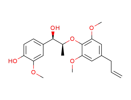 Molecular Structure of 171485-39-5 ((aR)-alpha-[(1S)-1-[2,6-Dimethoxy-4-(2-propen-1-yl)phenoxy]ethyl]-4-hydroxy-3-methoxybenzenemethanol)