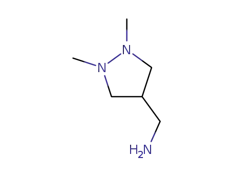 Molecular Structure of 155429-88-2 (4-Pyrazolidinemethanamine,1,2-dimethyl-(9CI))