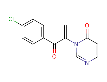 Molecular Structure of 108664-29-5 (3-{1-[(4-chlorophenyl)carbonyl]ethenyl}pyrimidin-4(3H)-one)