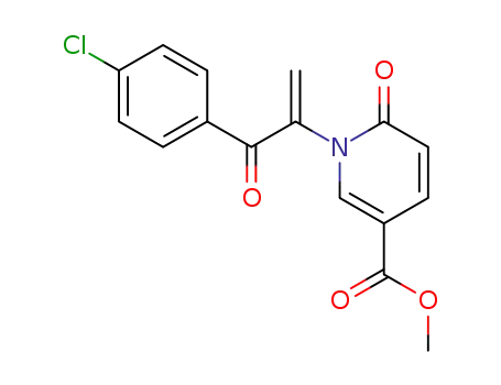 Molecular Structure of 104941-01-7 (methyl 1-{1-[(4-chlorophenyl)carbonyl]ethenyl}-6-oxo-1,6-dihydropyridine-3-carboxylate)