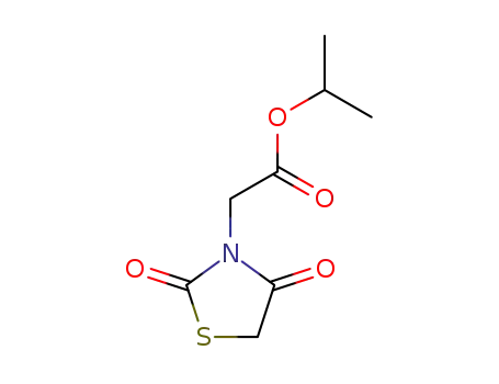 Molecular Structure of 50773-26-7 (isopropyl 2-(2,4-dioxo-3-thiazolidine)acetate)