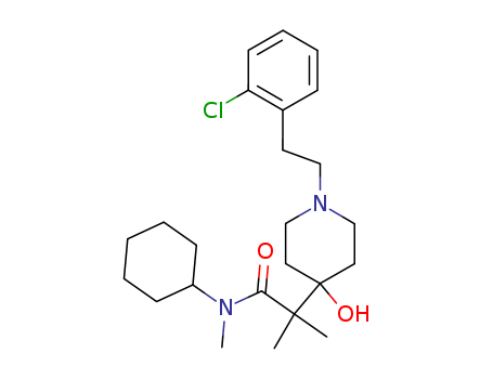 2-[1-[2-(2-chlorophenyl)ethyl]-4-hydroxypiperidin-4-yl]-N-cyclohexyl-N,2-dimethylpropanamide