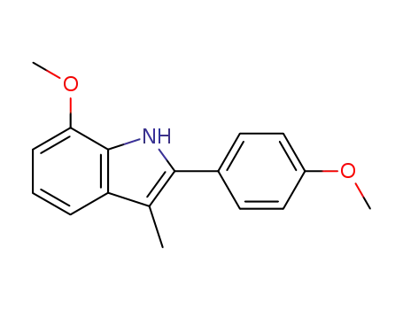 1H-Indole, 7-methoxy-2-(4-methoxyphenyl)-3-methyl-