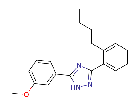 Molecular Structure of 85303-89-5 (3-(2-butylphenyl)-5-(3-methoxyphenyl)-2H-1,2,4-triazole)