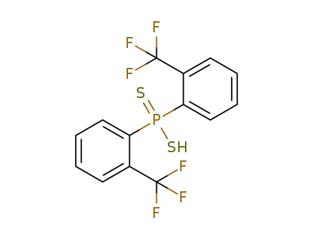 Molecular Structure of 930765-00-7 (Phosphinodithioic acid, P,P-bis[2-(trifluoromethyl)phenyl]-)