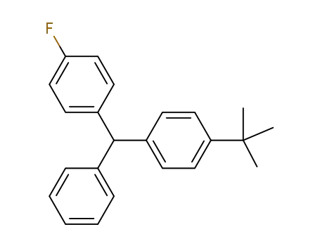 Molecular Structure of 1393444-68-2 ((4-tert-butylphenyl)(4-fluorophenyl)phenylmethane)