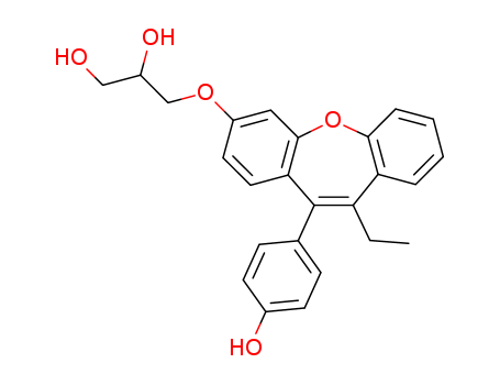 1,2-Propanediol,3-[[10-ethyl-11-(4-hydroxyphenyl)dibenz[b,f]oxepin-3-yl]oxy]-