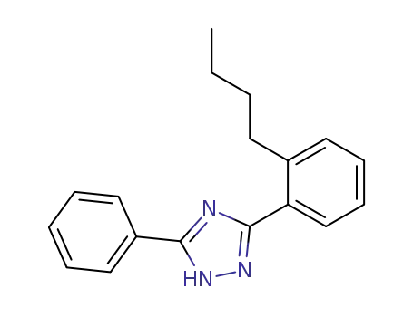 Molecular Structure of 85303-88-4 (3-(2-butylphenyl)-5-phenyl-2H-1,2,4-triazole)