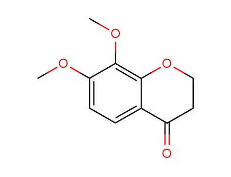 Molecular Structure of 19149-07-6 (4H-1-Benzopyran-4-one, 2,3-dihydro-7,8-dimethoxy-)
