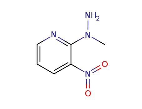 Molecular Structure of 30963-12-3 (1-METHYL-1-(3-NITRO-2-PYRIDYL)HYDRAZINE)