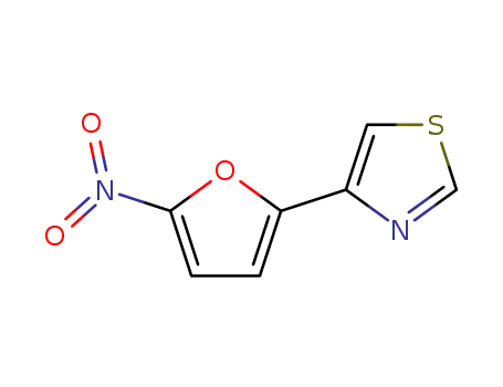 Molecular Structure of 53757-28-1 (4-(5-nitro-2-furyl)thiazole)