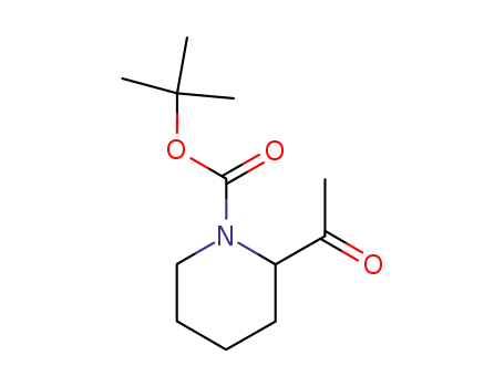 Molecular Structure of 201991-24-4 (2-Acetyl-1-piperidinecarboxylic acid tert-butyl ester)