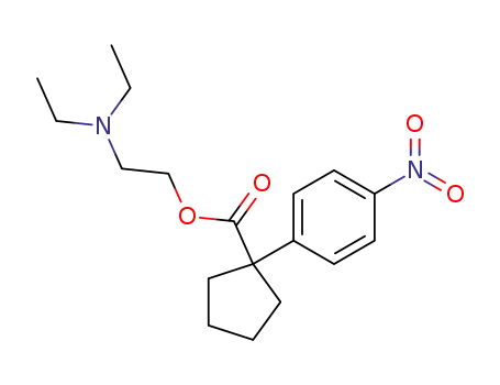 Cyclopentanecarboxylic acid, 1-(4-nitrophenyl)-, 2-(diethylamino)ethyl ester