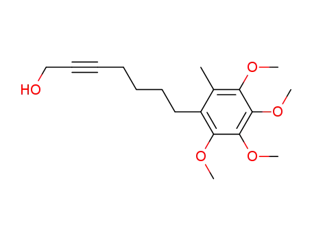 1-(7-hydroxyhept-5-ynyl)-2,3,4,5-tetramethoxy-6-methylbenzene