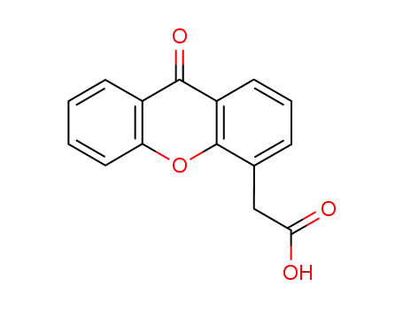 Molecular Structure of 35614-21-2 (xanthenone-4-acetic acid)