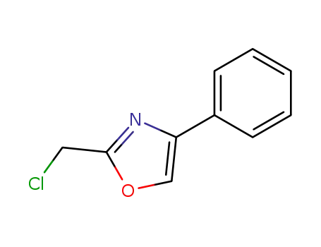 Molecular Structure of 110704-37-5 (Oxazole, 2-(chloromethyl)-4-phenyl-)