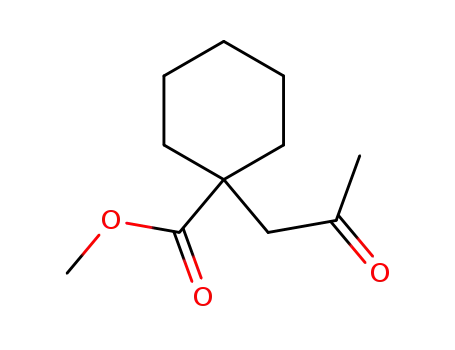 Cyclohexanecarboxylic acid, 1-(2-oxopropyl)-, methyl ester