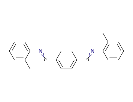 Molecular Structure of 100626-95-7 (N-(2-methylphenyl)-N-(4-{[(2-methylphenyl)imino]methyl}benzylidene)amine)