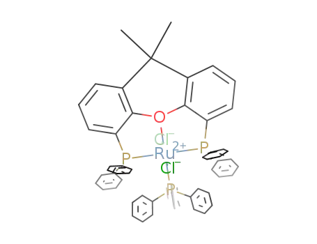 Molecular Structure of 1579977-69-7 (RuCl<SUB>2</SUB>(PPh<SUB>3</SUB>)(Xantphos))