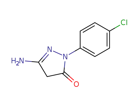 Molecular Structure of 10050-12-1 (5-AMINO-2-(4-CHLORO-PHENYL)-2,4-DIHYDRO-PYRAZOL-3-ONE)