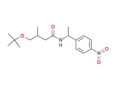 (RS)-4-(tert-Butoxy)-3-methyl-N-<(R)-α-methyl-4-nitrobenzyl>butanamide