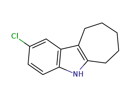 Molecular Structure of 17901-82-5 (Cyclohept[b]indole, 2-chloro-5,6,7,8,9,10-hexahydro-)