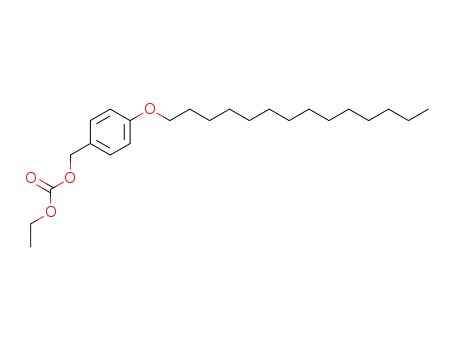 Molecular Structure of 62443-02-1 (Carbonic acid, ethyl [4-(tetradecyloxy)phenyl]methyl ester)