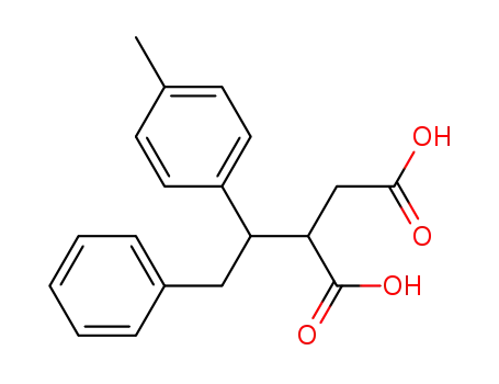 Molecular Structure of 5796-74-7 (2-[1-(4-methylphenyl)-2-phenylethyl]butanedioic acid)