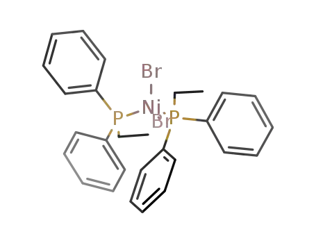 Molecular Structure of 15633-28-0 (Nickel, dibromobis(ethyldiphenylphosphine)-)