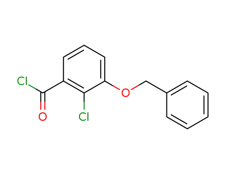 Molecular Structure of 61535-32-8 (Benzoyl chloride, 2-chloro-3-(phenylmethoxy)-)