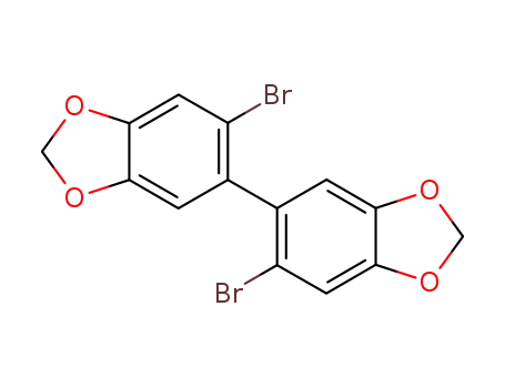 Molecular Structure of 4791-90-6 (6,6'-dibromo-[5,5']bi[benzo[1,3]dioxolyl])