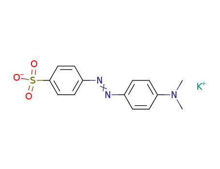 Molecular Structure of 14976-60-4 (Benzenesulfonic acid, 4-[[4-(dimethylamino)phenyl]azo]-, potassium
salt)