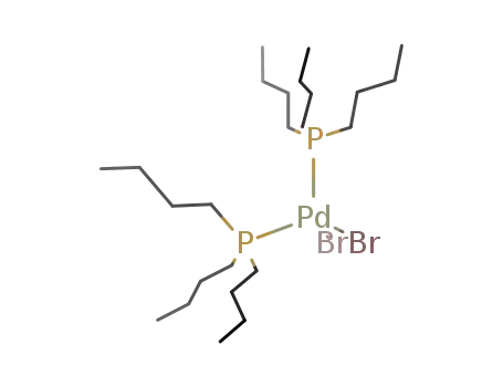 Molecular Structure of 14645-04-6 (Palladium, dibromobis(tributylphosphine)-)